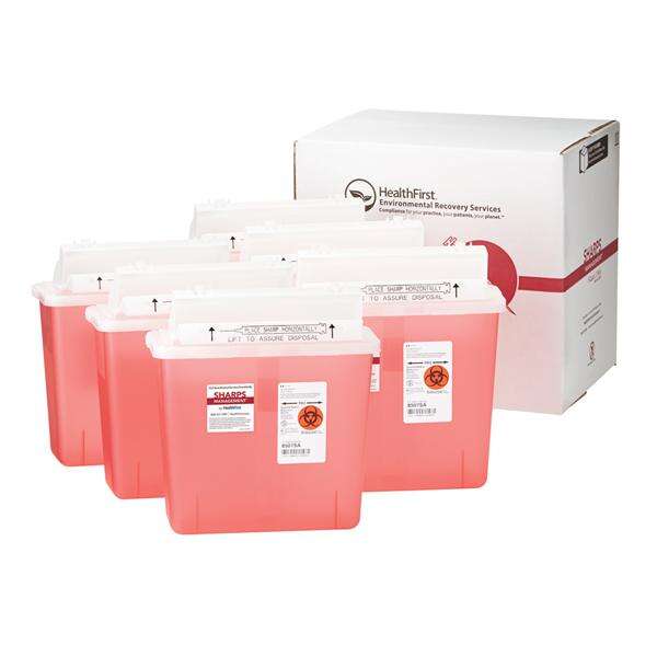 Mailer System Shrp Shrp Mgmt 5q Sm Plstc Anti-Kickback Clsr Rd/Wht 6/Package